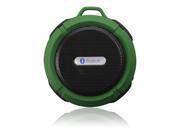 Green Mini 5W Waterproof Shockproof Handsfree Bluetooth 3.0 A2DP Stereo Sport Speaker with Suction Cup Built in Mic for HTC One M7 M8 Nokia Lumia 820 920 1520