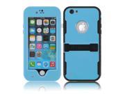 Deep Blue Premium Durable Waterproof Case Shockproof Dirtproof Snowproof Rainproof Case Cover with Stand for iPhone 6 4.7 inch Touch ID Support Fingerprint