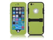 Green Premium Durable Waterproof Case Shockproof Dirtproof Snowproof Rainproof Case Cover with Stand for iPhone 6 4.7 inch Touch ID Support Fingerprint Iden