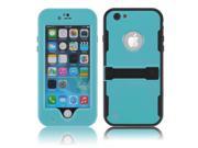 Baby Blue Premium Durable Waterproof Case Shockproof Dirtproof Snowproof Rainproof Case Cover with Stand for iPhone 6 4.7 inch Touch ID Support Fingerprint