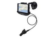 Black 360 Degrees Adjustable Car Charger Mount Cradle Holder with Car Charger for SONY Xperia Z3 GPS