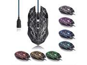 Adjustable 2500 DPI USB Wired Colorful LED Gaming Game Mice Mouse with 9 Programmable Buttons for Win 7 8 XP Vista Mac OS Game Console PC Mac MacBook Laptop Co