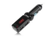 Victsing Wireless In Car Bluetooth FM Transmitter Car Kit with Charging Handsfree Calling for Mobile Devices