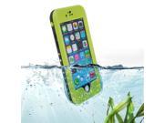 Green Premium Waterproof Shockproof Dirtproof Snowproof Rainproof Durable Case Cover with Stand for 5.5 iPhone 6 Plus Touch ID Support