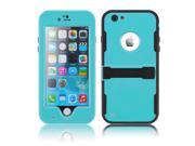 Baby Blue Premium Durable Waterproof Case Shockproof Dirtproof Snowproof Rainproof Case Cover with Stand for iPhone 6 Plus 5.5 Touch ID Support Fingerprint