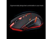 Victake 2000 DPI Optical 2.4GHz Wireless USB Gaming Mouse Red