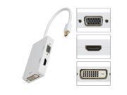 VicTsing®Gold Plated Mini Display Port DP to DVI VGA HDMI TV AV HDTV Adapter cable 3 in1 for Mac Book iMac Mac Book Air Mac Book Pro and Mac Surface Pro min