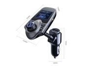 Victake Wireless Bluetooth Car FM Transmitter w USB Charger Kit for All Smartphones Tablets MP3 Players