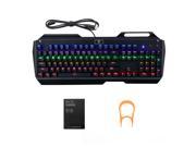 VicTake Gaming Mechanical Keyboard 104 Key Mechanical Gaming Keyboard with Multi color Backlight With USB Cable Attached with Key Cap Puller Fit for Gamers Typ