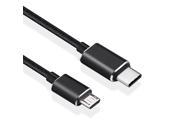 Type C to Micro USB Braided Cable with Reversible Connector for New Macbook 12inch 2015 ChromeBook Pixel Nokia N1 and Other Devices with Type C Connector