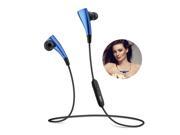 Vtin Bluetooth 4.1 Magnet Circle Wireless Stereo Headphones Noise Cancelling Earphones with Mic for iPhone 6s 6s plus Samsung and Other Android Phones Blue