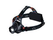 Waterproof LED Headlamp with Zoomable 3 modes 1000 Lumens light hands free headlight with Rechargeable batteries for biking camping hunting running rainy weath