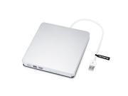 VicTsing CD DVD RW Burner Writer External Optical Drive with USB2.0 Cable for Apple Macbook Macbook Pro Macbook Air or other Laptop Desktop Silver
