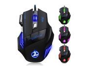 VicTake Professional LED Optical Wired 5500 DPI Game Mouse 7 Buttons For Pro Game Notebook PC Laptop Computer