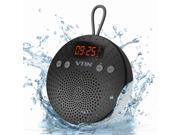 Upgraded Bluetooth Wireless Waterproof Shower Outdoor Speaker with FM Radio Alarm Clock