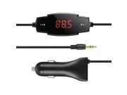 Universal Wireless FM Transmitter with USB Car Charger for Smartphone MP3 MP4 and Any Audio Player with 3.5mm Jack Including iPhone Samsung HTC Motorola N