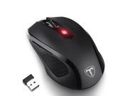 Mobile Mouse 2.4G Wireless Portable Optical Mice with USB Receiver 6 Adjustable DPI Levels 5 Buttons Programmable