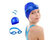 Kids Swim Kit Swim Goggles and Swim Cap Perfect for Swimming Diving Snorkeling Surfing