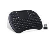 Victake 2.4 GHz Mini Wireless Keyboard Touchpad Mouse Combo with 92 Keys QWERTY Keyboard Remote Control for Android TV Box X Box Desktop Laptop HTPC Smar