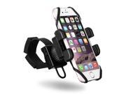 Bike Phone Mount Holder for iOS Android Smartphone GPS other Devices up to 6 Inches with One button Released 360 Degrees Rotatable Rubber Strap