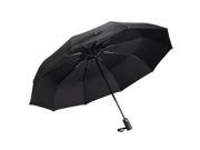 VicTake Automatic Travel Umbrella Auto Open and Close for One Handed Operation Larger 210T Teflon Water repellent Canopy 10 Ribs Windproof