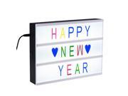 VicTake A4 Size Cinematic Light Box with LED Lights 96 Colored Letters Numbers and Signs