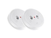 Smoke and Carbon Monoxide Detector 2 Pack 2 in 1 Combo Alarm with Battery Backup