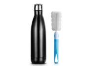 Victake 17oz Double Wall Vacuum Insulated Stainless Steel Water Bottle with a Cleaning Brush