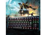 VicTake 87 Keys Mechanical Gaming Keyboards with Blue Switches 6 Color Backlighting