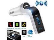 Car FM Transmitter Bluetooth Hands-free MP3 Player LCD Radio Adapter Kit Charger - Silver Car FM Transmitter Bluetooth Hands-free MP3 Player LCD Radio Adapter Kit Charger - Silver