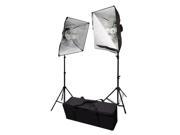 Lusana Studio 2000 Watt Photo Video Continuous Light Kit 2 light stands LNG1472