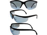 Global Vision Blue Moon Safety Sunglasses Black Frames Blue Lenses ANSI Z87.1