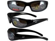 MotoFrames MF Chill Padded Motorcycle Sunglasses Black Frames Driving Mirror Lenses