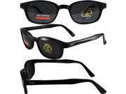 MotoFrames MF Lockdown Motorcycle Riding Sunglasses Black Frames Super Dark Smoke Lenses