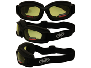 Nitro Riding Goggles with Extra Large Soft Airy Vented Foam and Yellow Lenses