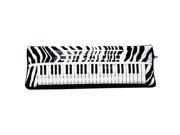 Inflatable Keyboard With Strap Black White