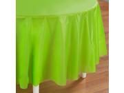 Fresh Lime Lime Green Round Tablecover plastic