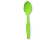 Fresh Lime Lime Green Spoons plastic