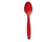 Classic Red Red Spoons plastic