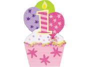1st Birthday Cupcake Pink Giant Pinata Pink
