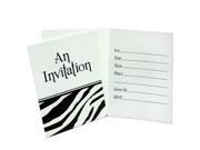 Animal Print Zebra Invitations paper