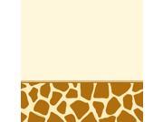 Animal Print Giraffe Plastic Tablecover plastic