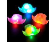 Light Up Moustache Ring Various Color May Vary One Size