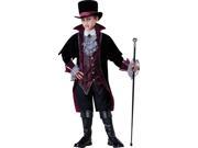 Vampire Of Versailles Child Costume Black Size 12 100% Polyester