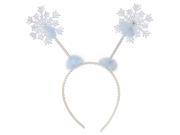 Snowflake Head Bopper Wire Plastic Feathers