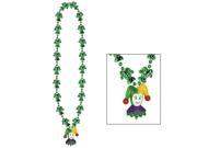 Mardi Gras Jester Beads With Jester Medallion Polystyrene