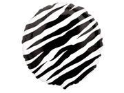 Zebra Print Foil Balloon Foil