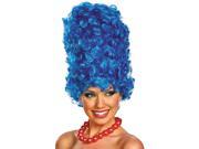 The Simpsons Marge Deluxe Glam Adult Wig Blue One size