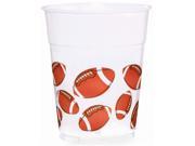 Football Fan 14 oz. Plastic Cups Plastic