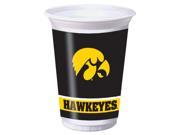 Iowa Hawkeyes 20 oz. Plastic Cups plastic